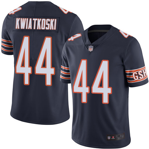 Chicago Bears Limited Navy Blue Men Nick Kwiatkoski Home Jersey NFL Football #44 Vapor Untouchable->nfl t-shirts->Sports Accessory